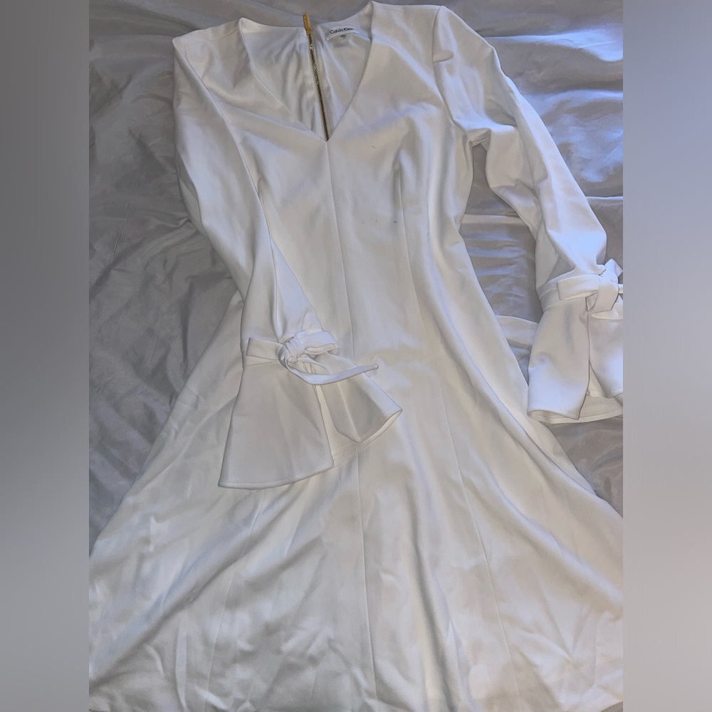 White Calvin Klein dress